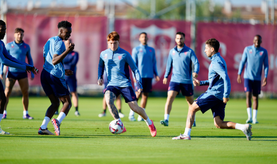 Imagen del entrenamiento del 19 de octubre