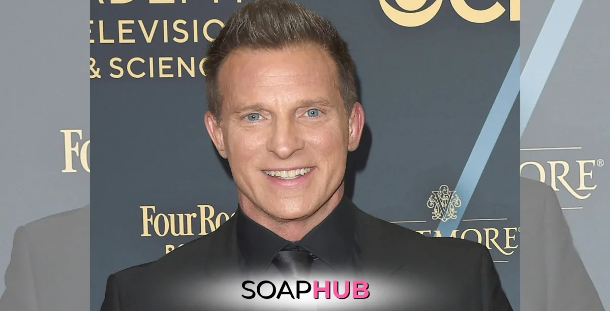 Steve Burton with the Soap Hub logo across the bottom.