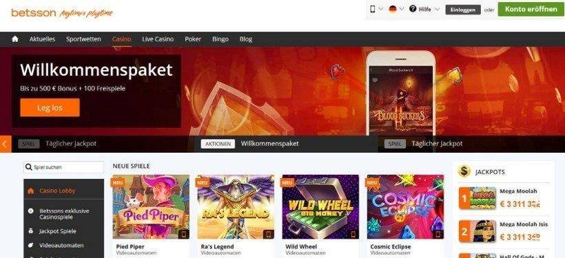 Betsson Online Casino