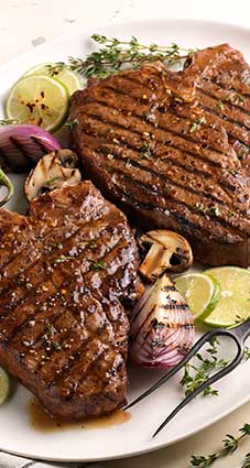 Grilled T-Bone Steaks