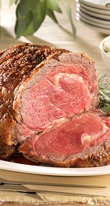 Herb Rubbed Rib Roast