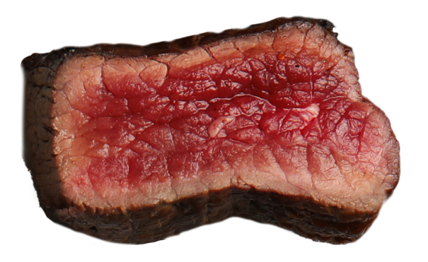 beef cooked rare