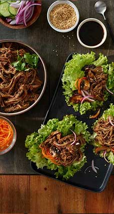 Shredded Beef Lettuce Wraps