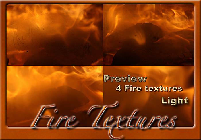 4 Fire Textures Light