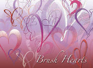 brush hearts