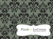 Charcoal Damask Pattern (Seamless)