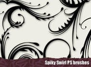 Free Spiky Swirl Photoshop Brushes