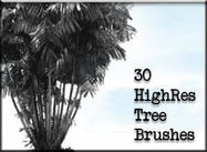 30 HighRes Tree Brushes