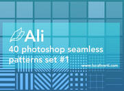 Ali 40 Photoshop seamless patterns set #1