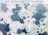 Escovas de tinta Splatter