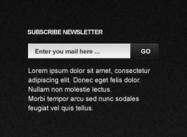 Subscribe Newsletter PSD