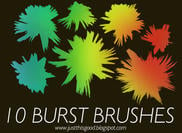 10 Paint Burst Brushes