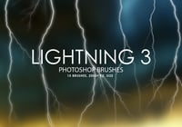 Free Lightning Photoshop Brushes 3