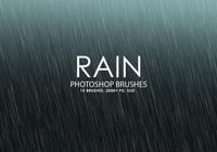 Free Rain Photoshop Brushes