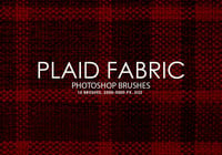 Free Plaid Fabric Photoshop Brushes