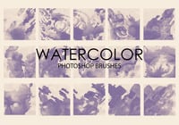 Free Watercolor Wash Pinceles para Photoshop 4