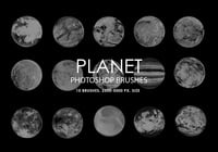 Free Abstract Planet Photoshop Brushes