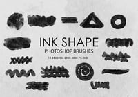 Free Ink Shape Photoshop Brushes