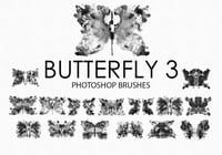 Free Watercolor Butterfly Photoshop Brushes 3