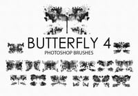 Free Watercolor Butterfly Photoshop Brushes 4