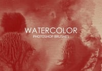 Free Watercolor Wash Pinceles para Photoshop 8