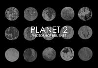 Free Abstract Planet Photoshop Brushes 2