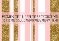 Women of Ill Repute Gold Glitter Background