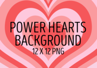 Power Hearts Background