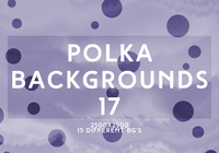 Purple Polka Dot Vector Backgrounds