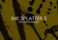 Free Ink Splatter Photoshop Brushes 5