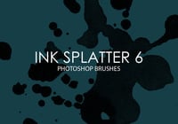 Free Ink Splatter Photoshop Brushes 6