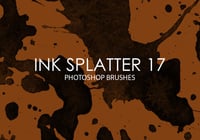 Free Ink Splatter Photoshop Brushes 17