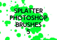 Splatter Photoshop Brushes 5