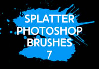 Splatter Photoshop Brushes 7