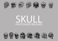 Free Skull Pinceles para Photoshop 1