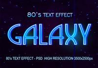 80's Text Effect PSD  