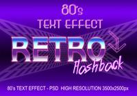 80's Text Effect PSD 