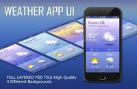 Weather App UI PSD 