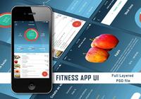 Aplicación de fitness UI PSD