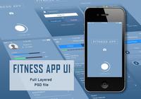 Aplicación de fitness UI PSD