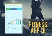 Aplicación de fitness UI PSD