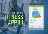 Aplicación de fitness UI PSD