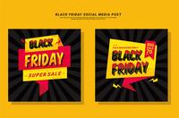 Black Friday Social Media Post vector