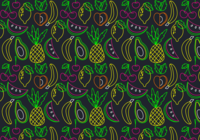 Neon Fruit Seamless Pattern