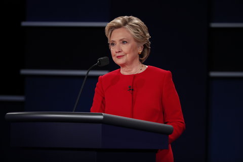 Hillary Clinton at the first presidential debate.