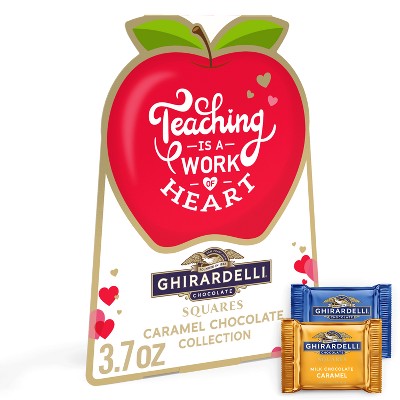 Ghirardelli Valentine's Caramel Chocolate Squared Collection Teacher's Gift - 3.7oz