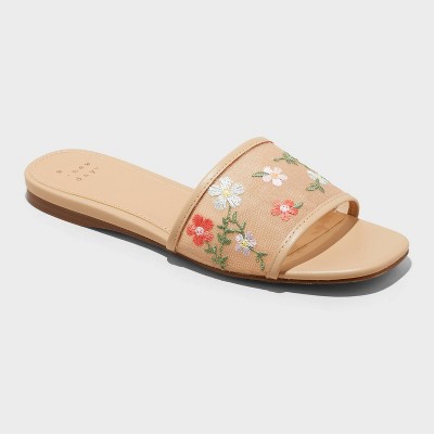 Women's Elain Slide Sandals with Memory Foam insole - A New Day™