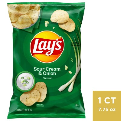 Lay's Sour Cream & Onion Flavored Potato Chips - 7.75oz