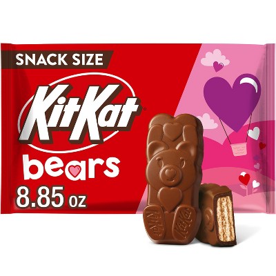 Kit Kat Valentine's Day Milk Chocolate Bears Candy Snack Size - 8.85oz