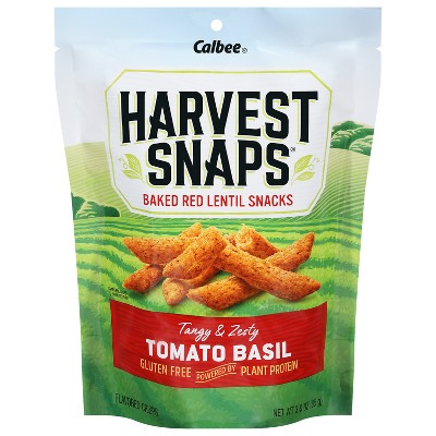 Harvest Snaps Red Lentil Snack Crisps Tomato Basil - 3oz